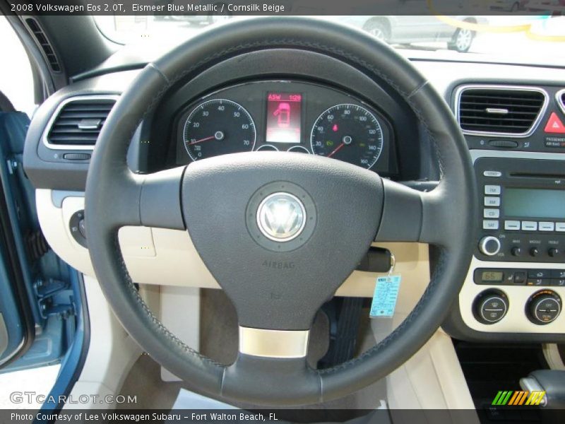 Eismeer Blue Metallic / Cornsilk Beige 2008 Volkswagen Eos 2.0T