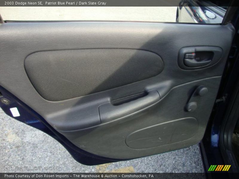 Patriot Blue Pearl / Dark Slate Gray 2003 Dodge Neon SE