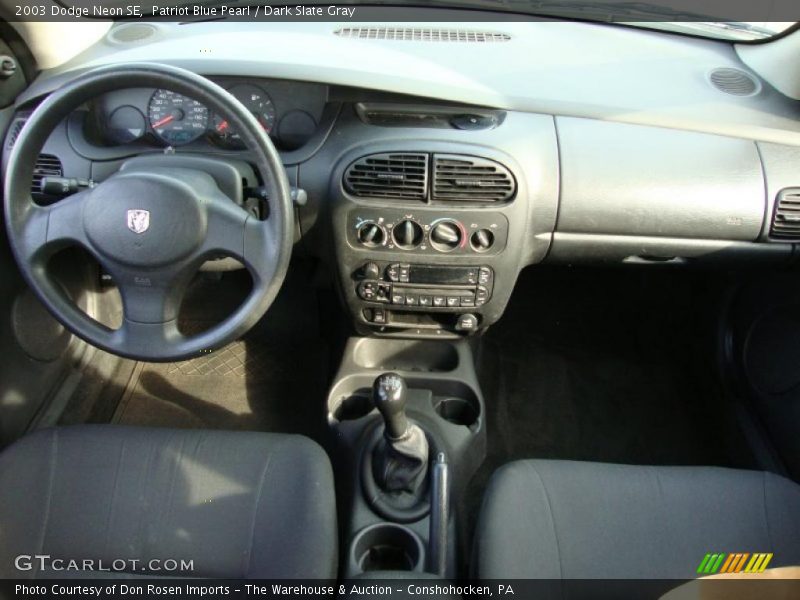 Dark Slate Gray Interior - 2003 Neon SE 