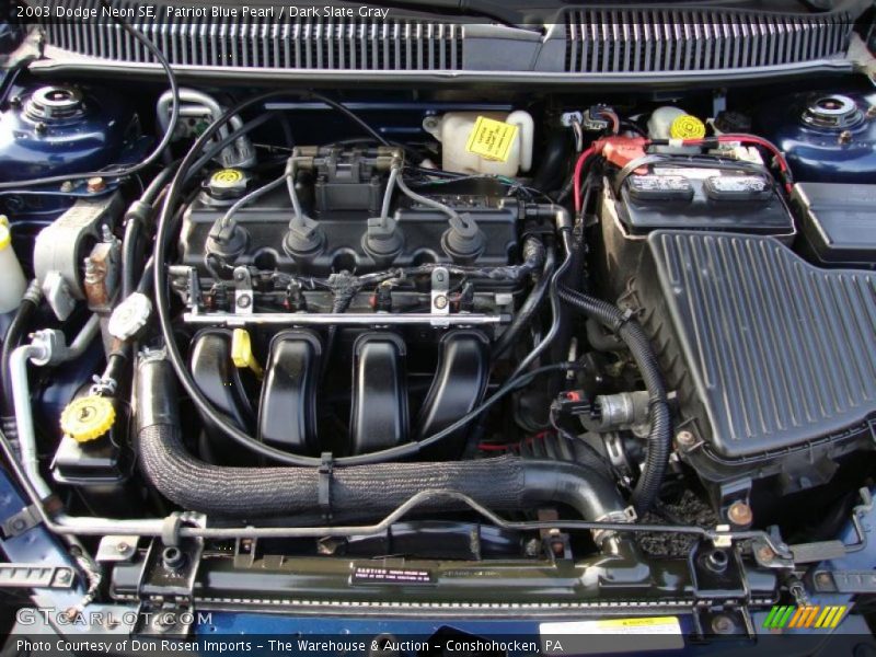  2003 Neon SE Engine - 2.0 Liter SOHC 16-Valve 4 Cylinder