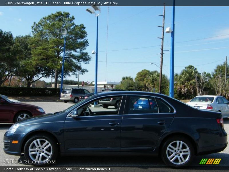 Blue Graphite Metallic / Art Grey 2009 Volkswagen Jetta TDI Sedan