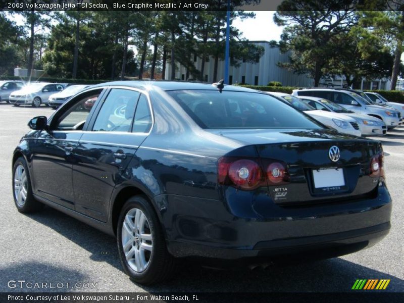 Blue Graphite Metallic / Art Grey 2009 Volkswagen Jetta TDI Sedan