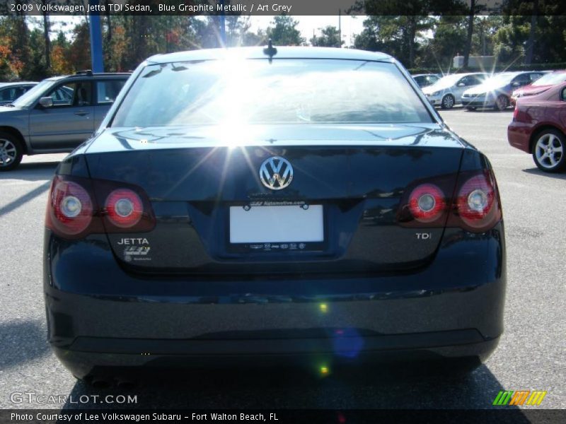 Blue Graphite Metallic / Art Grey 2009 Volkswagen Jetta TDI Sedan