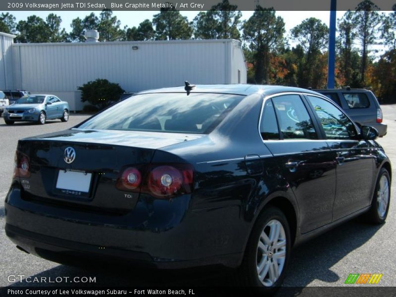 Blue Graphite Metallic / Art Grey 2009 Volkswagen Jetta TDI Sedan