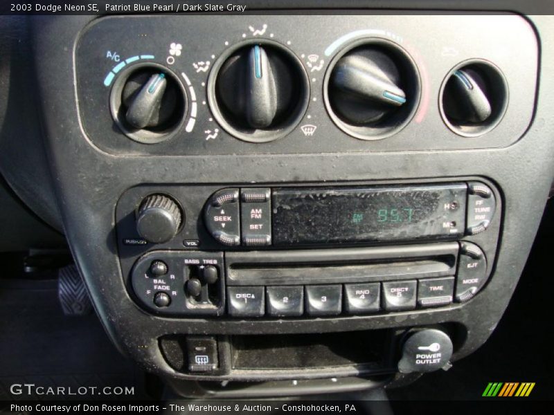 Patriot Blue Pearl / Dark Slate Gray 2003 Dodge Neon SE