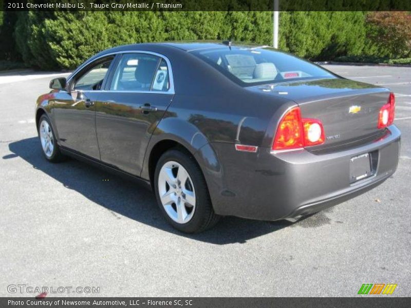 Taupe Gray Metallic / Titanium 2011 Chevrolet Malibu LS