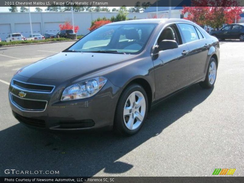 Taupe Gray Metallic / Titanium 2011 Chevrolet Malibu LS