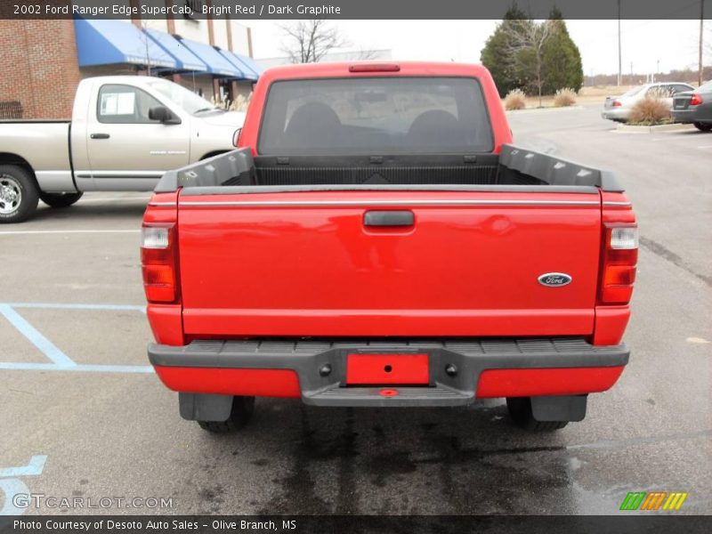 Bright Red / Dark Graphite 2002 Ford Ranger Edge SuperCab