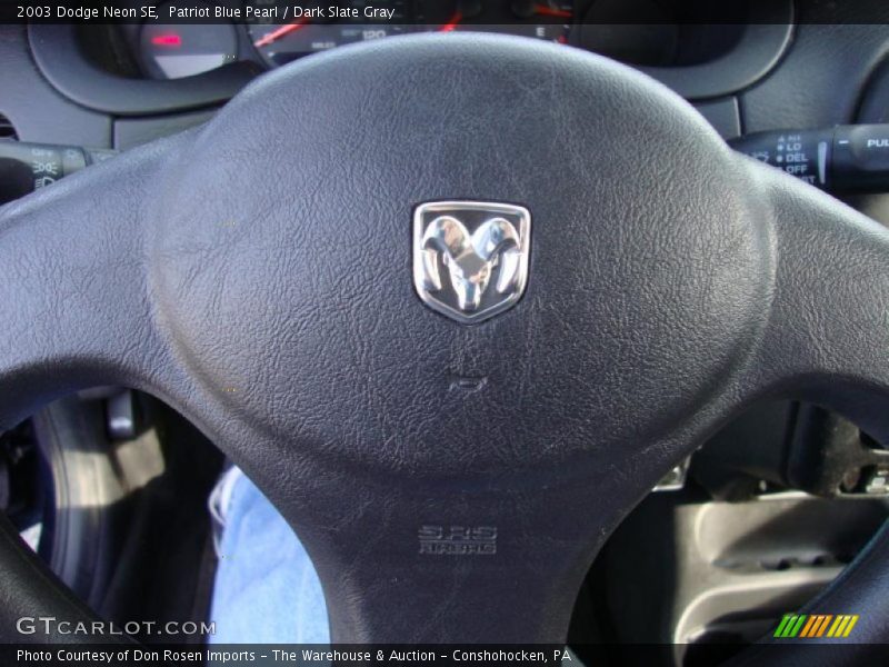 Patriot Blue Pearl / Dark Slate Gray 2003 Dodge Neon SE