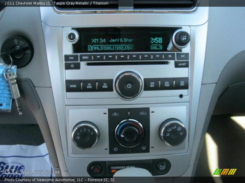 Taupe Gray Metallic / Titanium 2011 Chevrolet Malibu LS