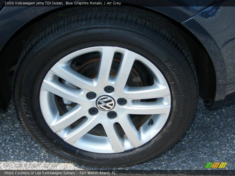 Blue Graphite Metallic / Art Grey 2009 Volkswagen Jetta TDI Sedan