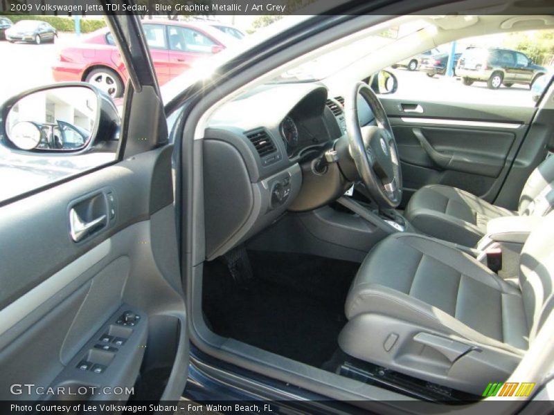 Blue Graphite Metallic / Art Grey 2009 Volkswagen Jetta TDI Sedan