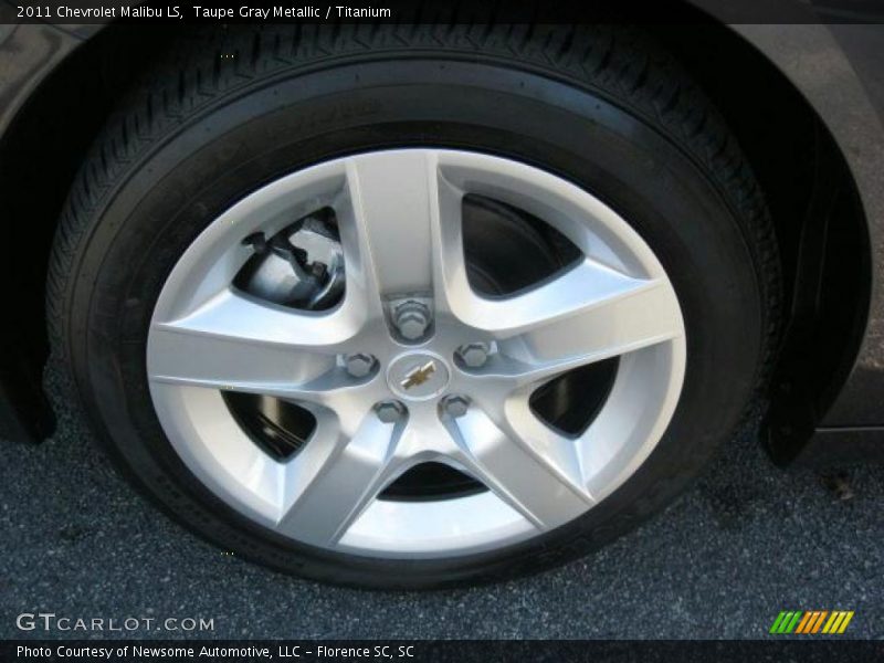 Taupe Gray Metallic / Titanium 2011 Chevrolet Malibu LS
