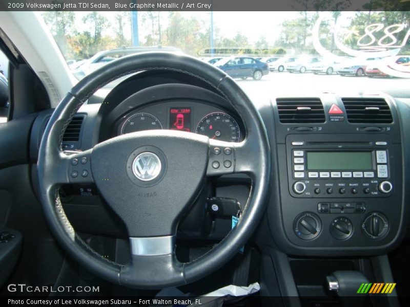 Blue Graphite Metallic / Art Grey 2009 Volkswagen Jetta TDI Sedan