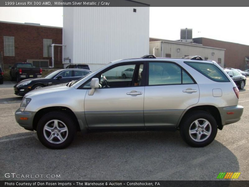 Millenium Silver Metallic / Gray 1999 Lexus RX 300 AWD