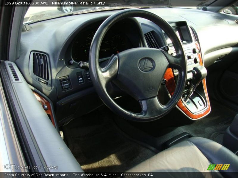 Millenium Silver Metallic / Gray 1999 Lexus RX 300 AWD
