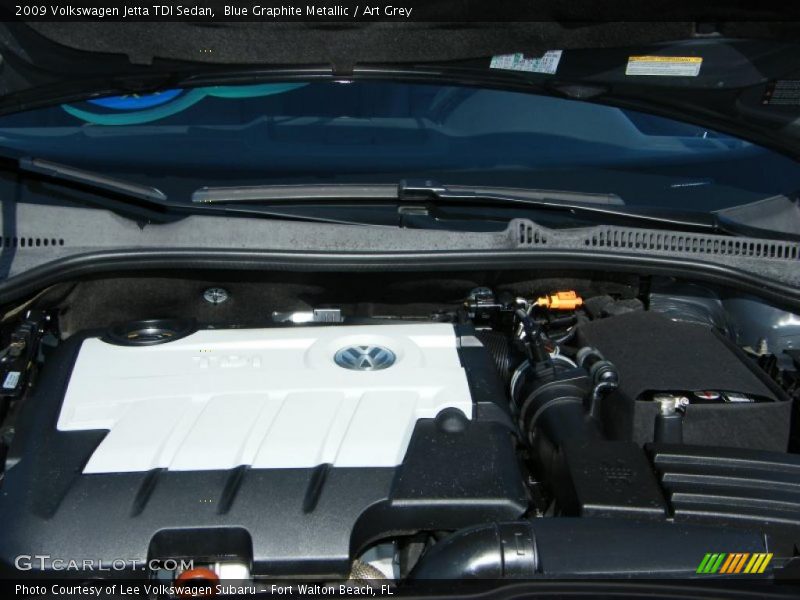 Blue Graphite Metallic / Art Grey 2009 Volkswagen Jetta TDI Sedan