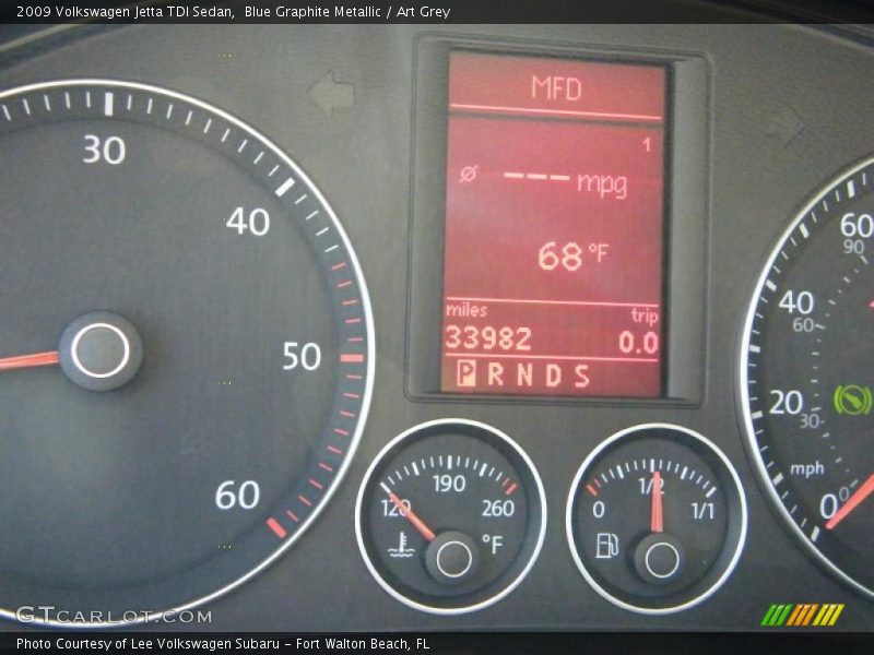 Blue Graphite Metallic / Art Grey 2009 Volkswagen Jetta TDI Sedan
