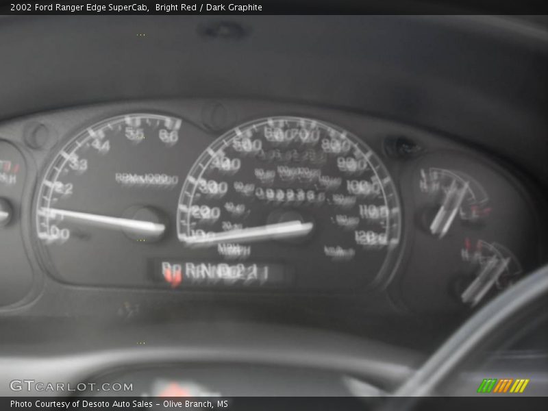 Bright Red / Dark Graphite 2002 Ford Ranger Edge SuperCab