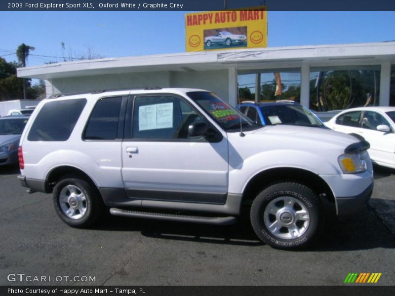 Oxford White / Graphite Grey 2003 Ford Explorer Sport XLS