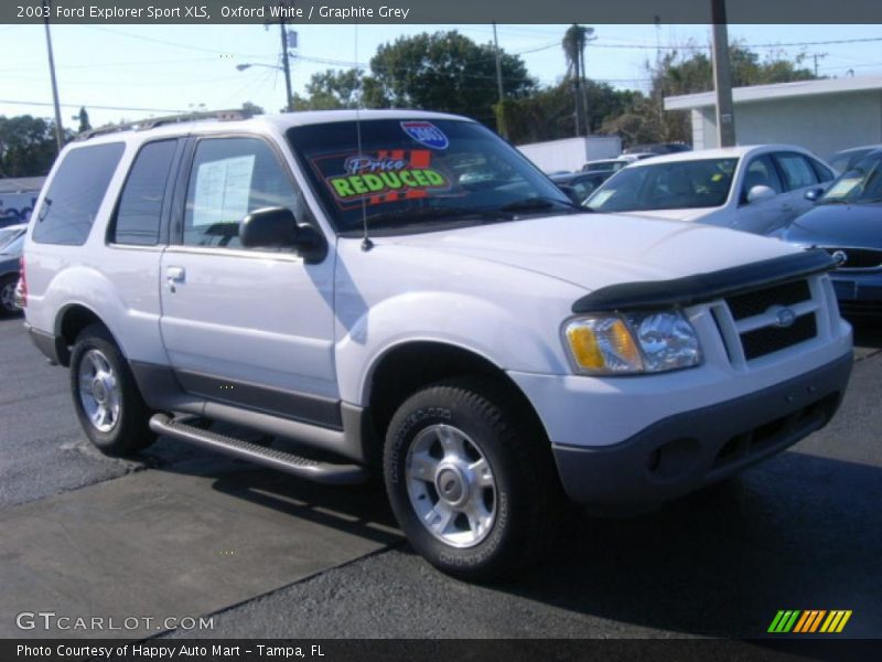 Oxford White / Graphite Grey 2003 Ford Explorer Sport XLS