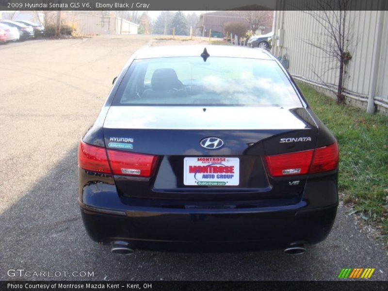 Ebony Black / Gray 2009 Hyundai Sonata GLS V6
