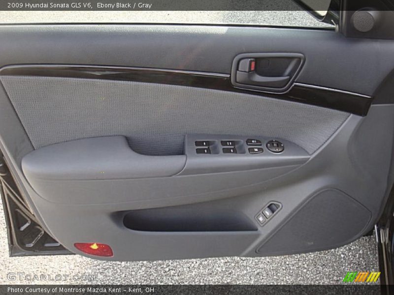 Ebony Black / Gray 2009 Hyundai Sonata GLS V6