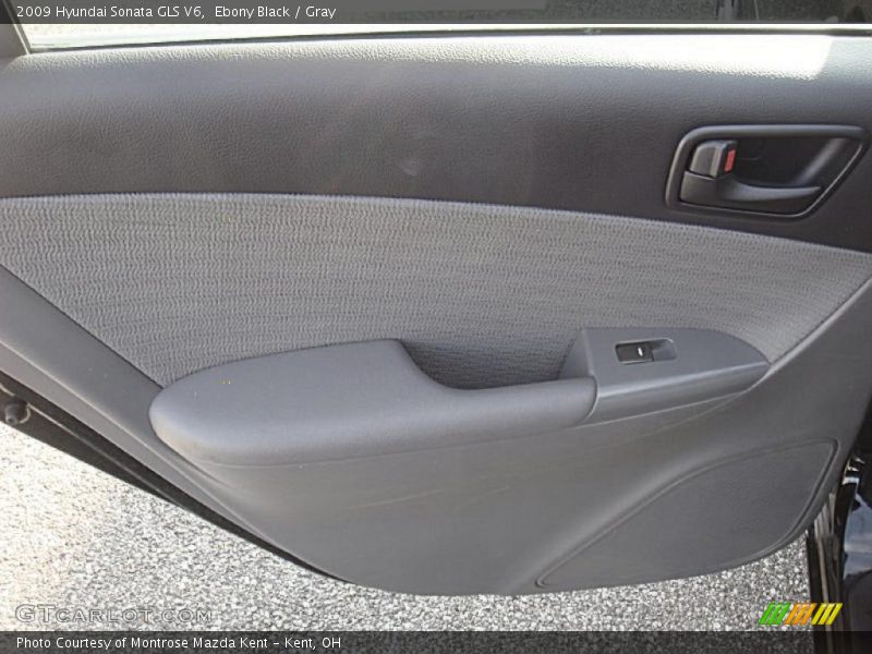 Ebony Black / Gray 2009 Hyundai Sonata GLS V6