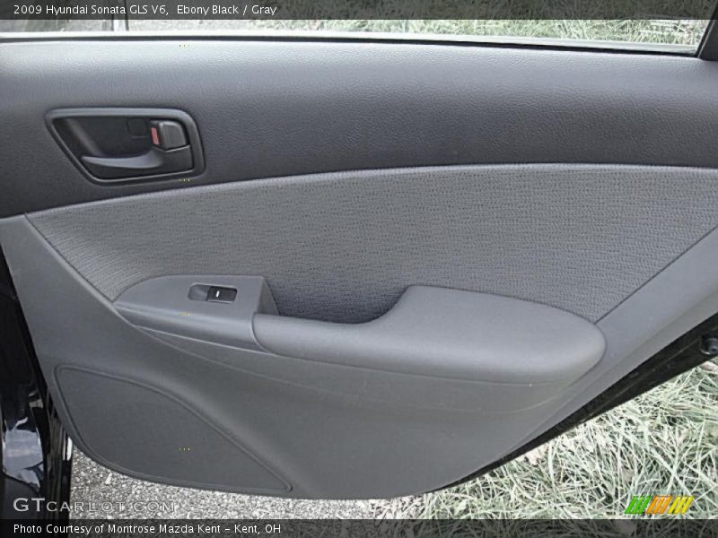 Ebony Black / Gray 2009 Hyundai Sonata GLS V6