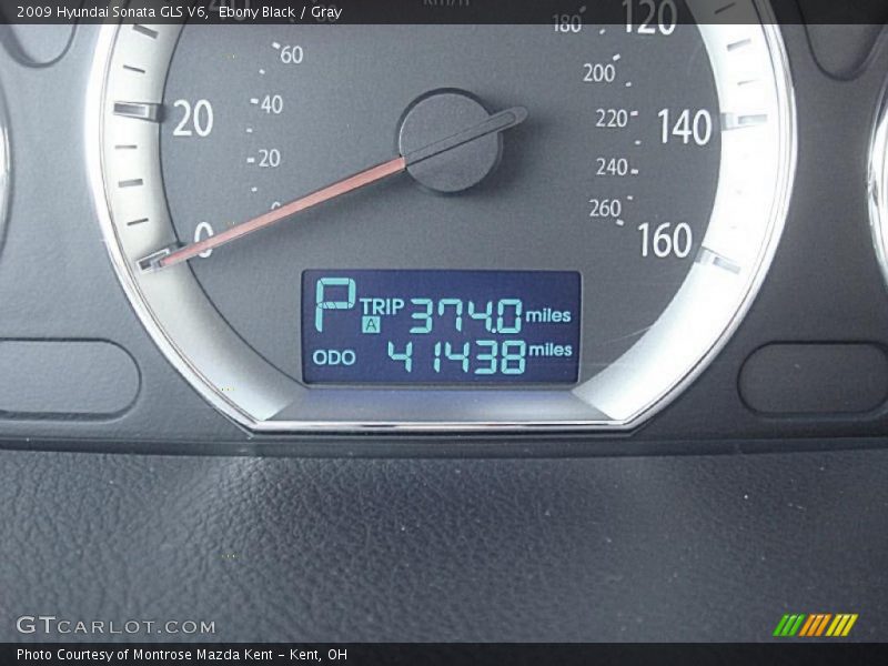 Ebony Black / Gray 2009 Hyundai Sonata GLS V6