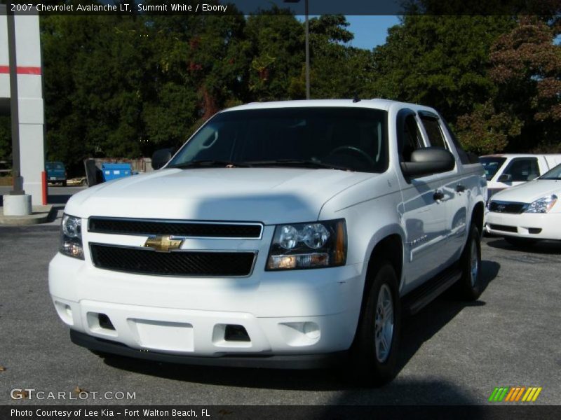 Summit White / Ebony 2007 Chevrolet Avalanche LT