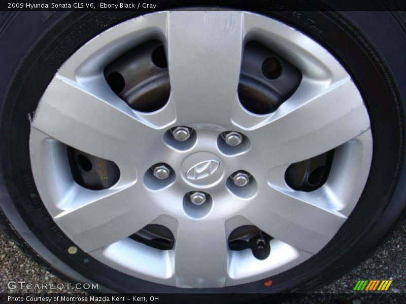 Ebony Black / Gray 2009 Hyundai Sonata GLS V6