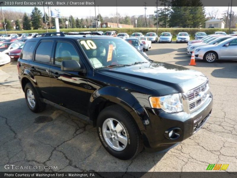 Black / Charcoal Black 2010 Ford Escape XLT 4WD