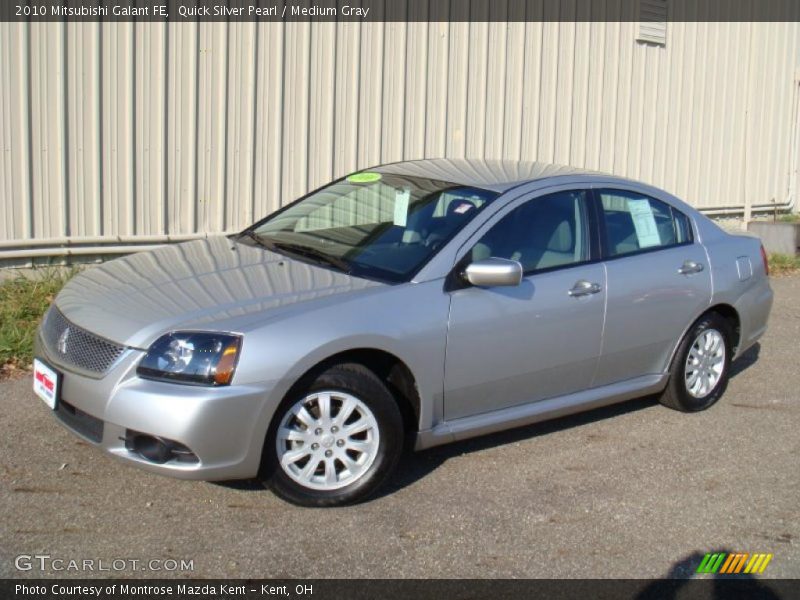 Quick Silver Pearl / Medium Gray 2010 Mitsubishi Galant FE