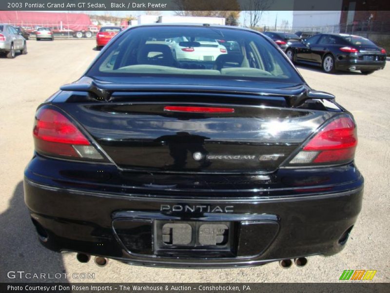 Black / Dark Pewter 2003 Pontiac Grand Am GT Sedan