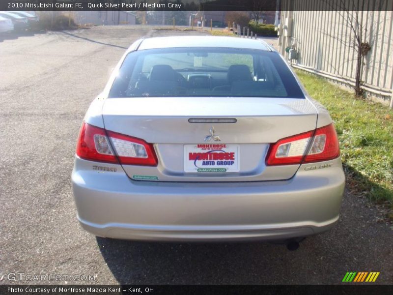 Quick Silver Pearl / Medium Gray 2010 Mitsubishi Galant FE