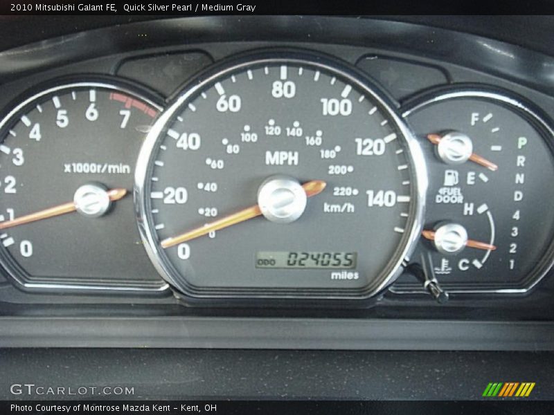 Quick Silver Pearl / Medium Gray 2010 Mitsubishi Galant FE