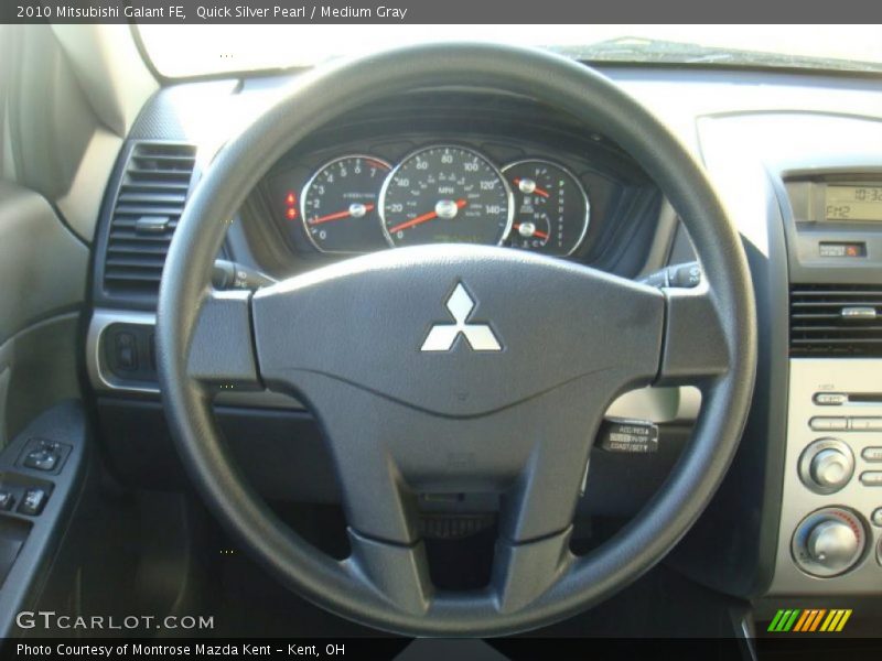 Quick Silver Pearl / Medium Gray 2010 Mitsubishi Galant FE