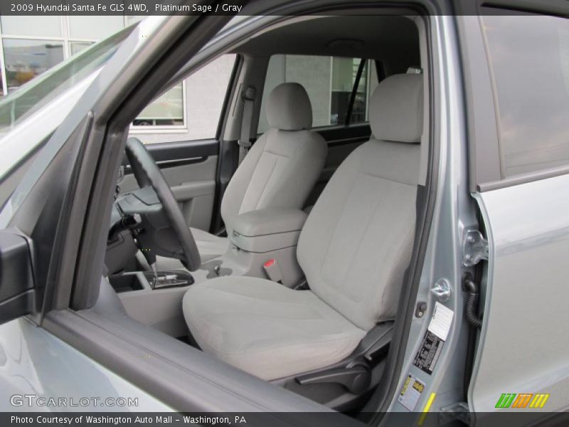 Platinum Sage / Gray 2009 Hyundai Santa Fe GLS 4WD