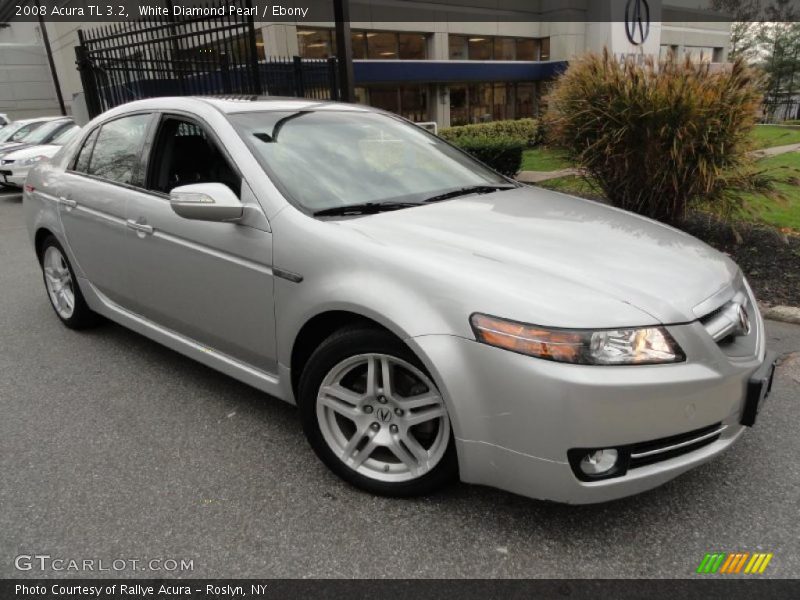 White Diamond Pearl / Ebony 2008 Acura TL 3.2