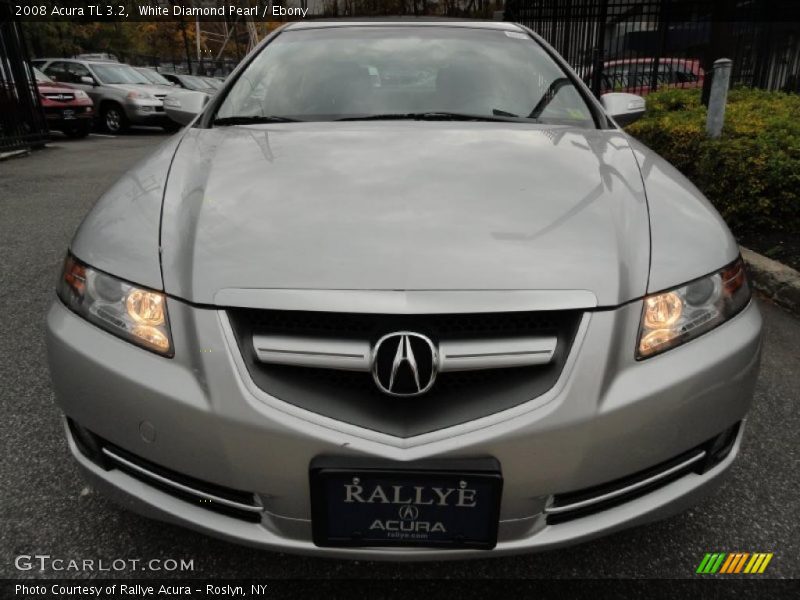 White Diamond Pearl / Ebony 2008 Acura TL 3.2
