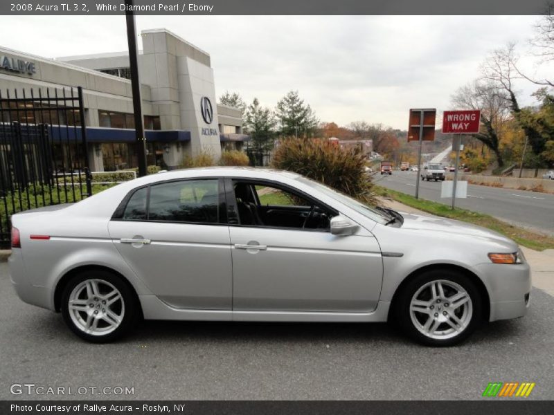 White Diamond Pearl / Ebony 2008 Acura TL 3.2