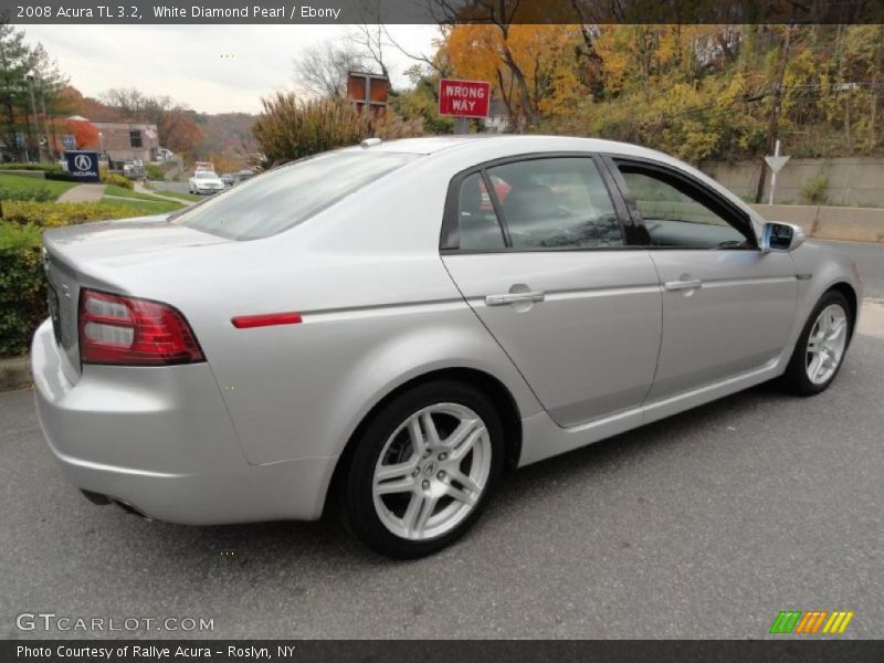 White Diamond Pearl / Ebony 2008 Acura TL 3.2