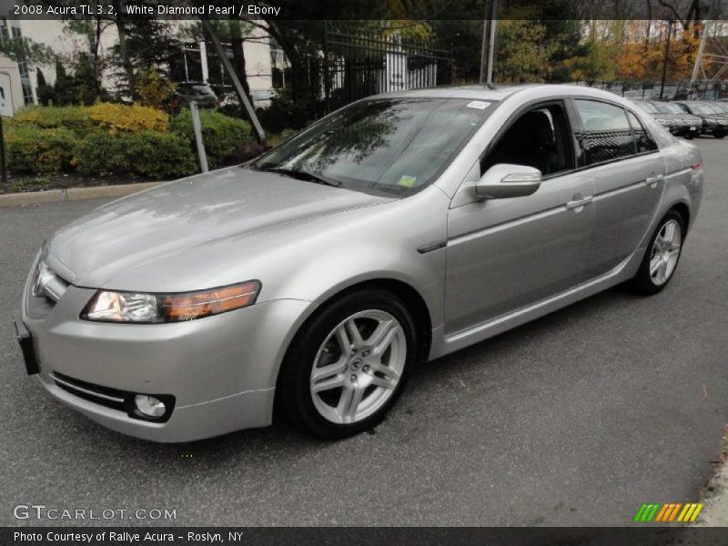 White Diamond Pearl / Ebony 2008 Acura TL 3.2