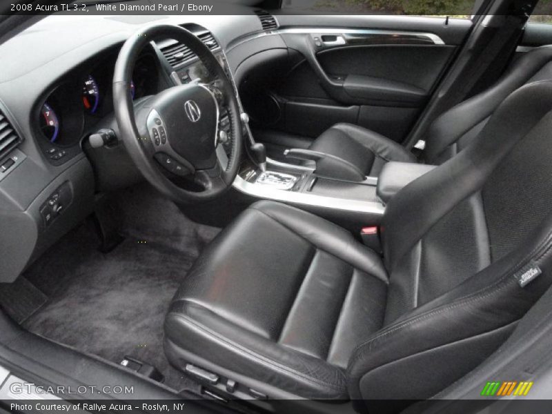 White Diamond Pearl / Ebony 2008 Acura TL 3.2