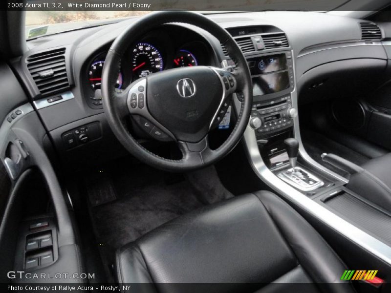 White Diamond Pearl / Ebony 2008 Acura TL 3.2