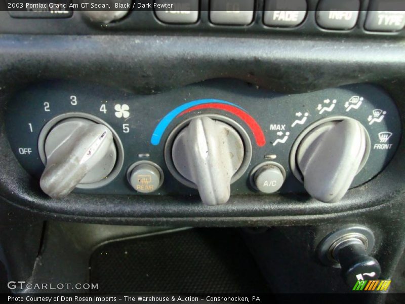 Black / Dark Pewter 2003 Pontiac Grand Am GT Sedan