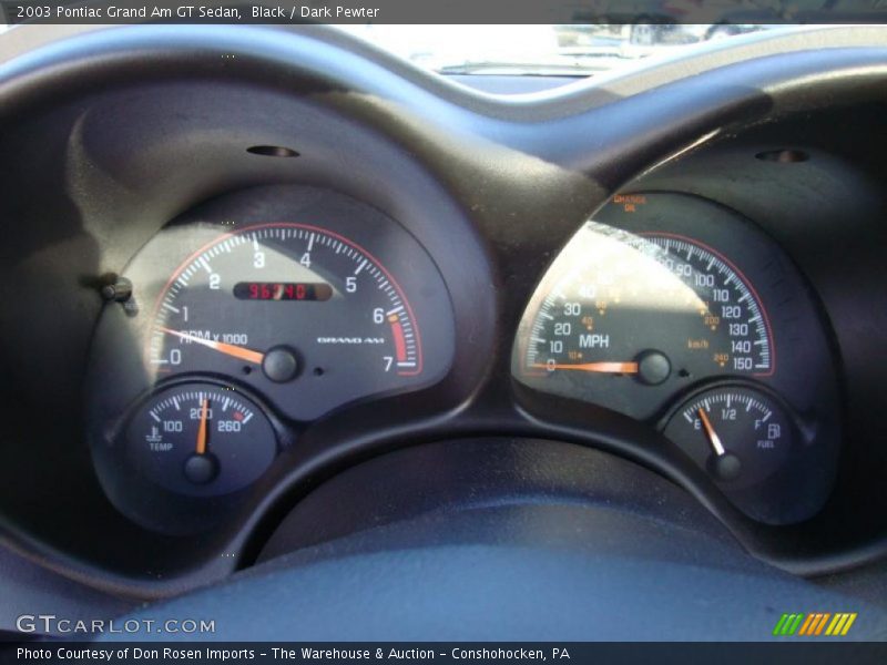 Black / Dark Pewter 2003 Pontiac Grand Am GT Sedan