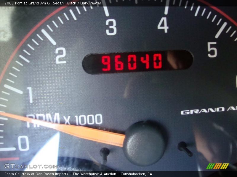 Black / Dark Pewter 2003 Pontiac Grand Am GT Sedan