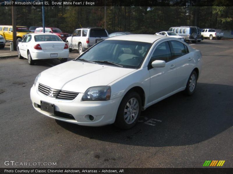 Dover White Pearl / Beige 2007 Mitsubishi Galant ES